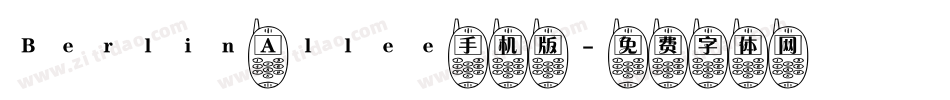 Berlin Allee手机版字体转换